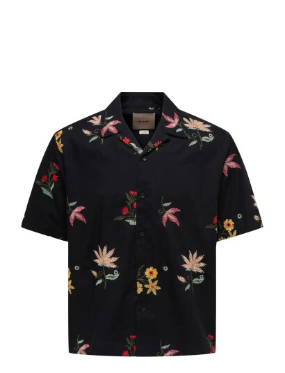 ONLY & SONS Onsedward Rlx Ss Shirt Black XL