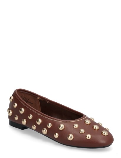 Pieces Pckaroline Stud Ballerina Hg Brown 37 Pieces Pckaroline Stud Ballerina Hg Brown 37