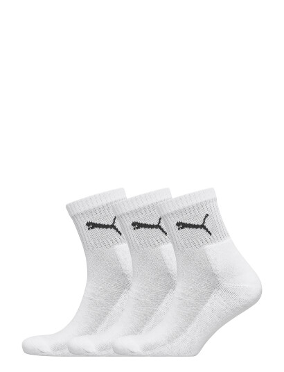 Puma Unisex Sokker 3-Pack Short Crew Hvit Str. 35-38
