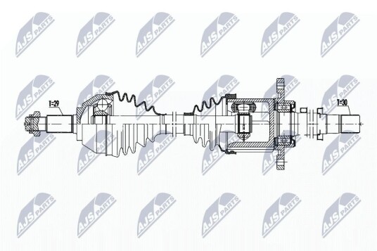 Nty Drivaksel NTY NPW NS 163