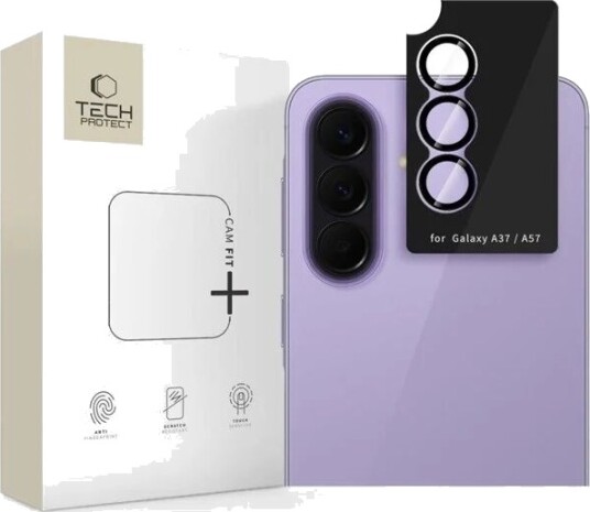 Tech-Protect Camring Fit+ Camera Cover for Samsung Galaxy A37 / A57 5G - Black