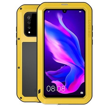 Love Mei Powerful Huawei P30 Lite Hybrid-deksel Gul