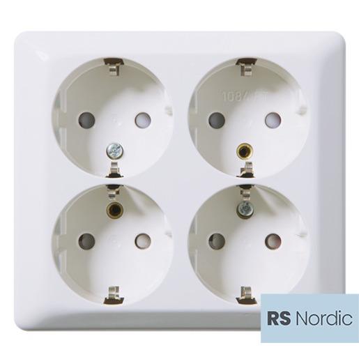 ELKO RS Nordic 4-veis m/jord påvegg RH