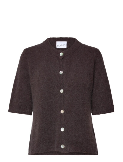 Noella Kae Ss Knit Cardigan - Brown - L/XL Noella Kae Ss Knit Cardigan - Brown - L/XL