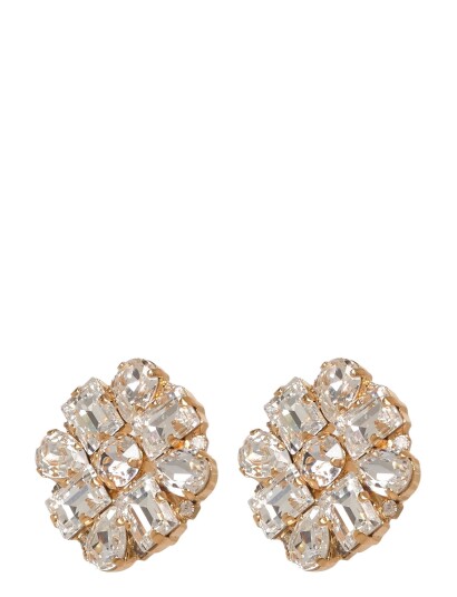 Caroline Svedbom Diora Statement Earrings Gold Gold