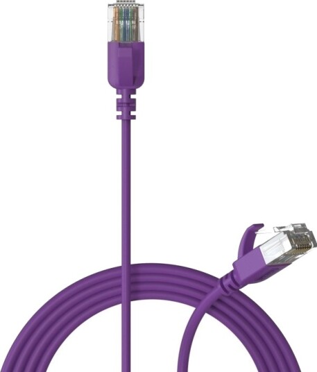 Procab Csd560v/2 Slimline Nettverkskabel Cat6a Rj45 U/Utp Lilla 2 Meter