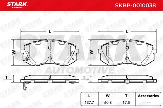 Bremseklosser STARK SKBP 0010038