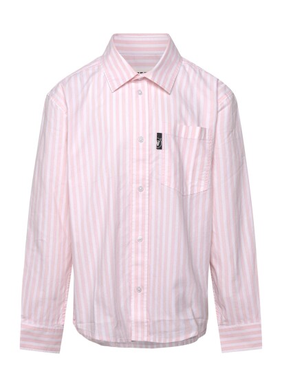 WOOD WOOD Wwoli Striped Shirt Gots   Pink   122 128