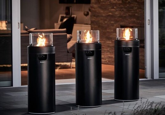 Gassfakkel - Terrassevarmer 88cm med Led-Lys Gassfakkel - Terrassevarmer 88cm med Led-Lys