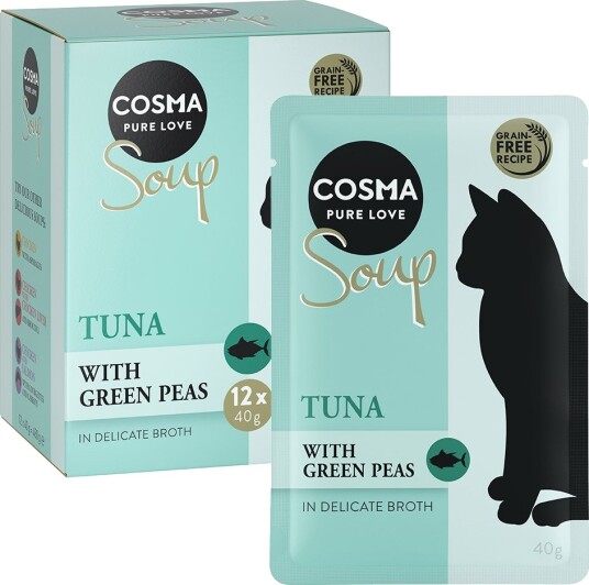 Cosma Soup Tunfisk Med Grønne Erter 24 X 40 G