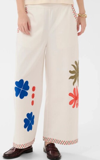 Culture Cuchrestella Cropped Pants Cream XL