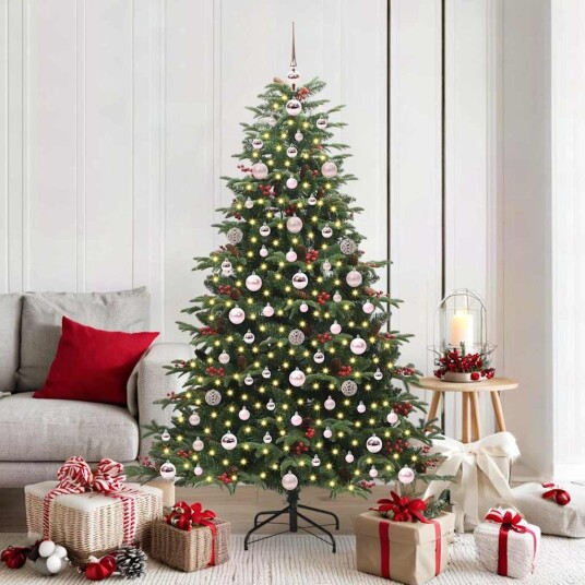  Kunstig juletre grønn 180 cm PVC og Metall og Plast
