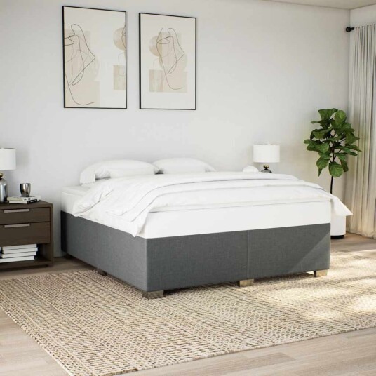 Sengeramme mørkegrå Super King stoff 8721102693922 Sengeramme mørkegrå Super King stoff 8721102693922
