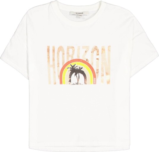 Garcia T Skjorte Horizon Hvit Jente (164/170 : 14 15 år)