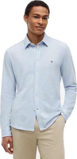 Tommy Hilfiger Knit Pique Featherweight Sf Sht Blue L Tommy Hilfiger Knit Pique Featherweight Sf Sht Blue L