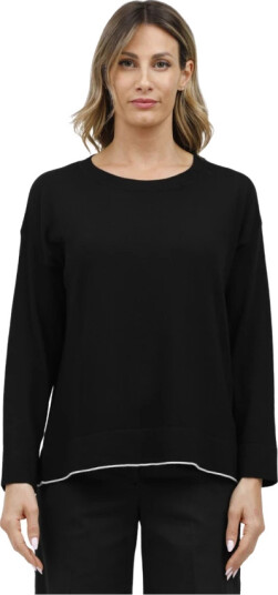 Alpha Studio Dame Strikkevarer Svart 2XL,