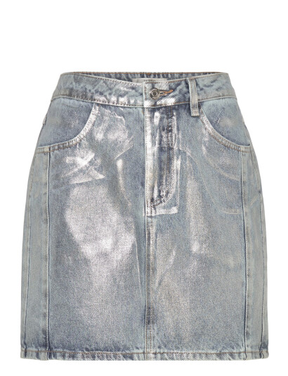 Gestuz Coatygz Short Skirt Silver 34