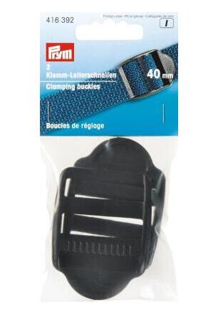 Reguleringsspenner låsing 2 stk 40 mm svart plastik Reguleringsspenner låsing 2 stk 40 mm svart plastik