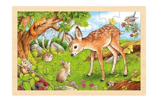 Goki Wooden Jigsaw Puzzle Deer 24 pcs.