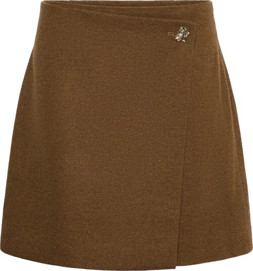 Culture Cujanola Skirt   TOFFEE MELANGE   46
