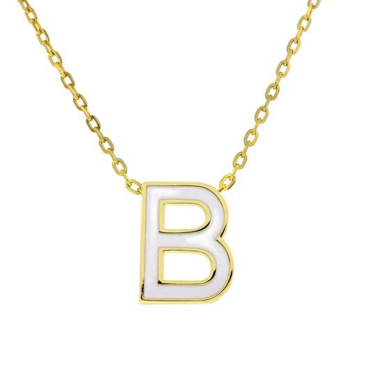 Pan Jewelry, Smykke i forgylt 925 sølv bokstav B