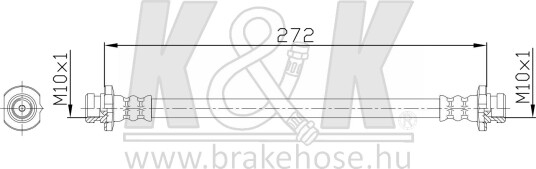 K&K FT1984 Bremseslange