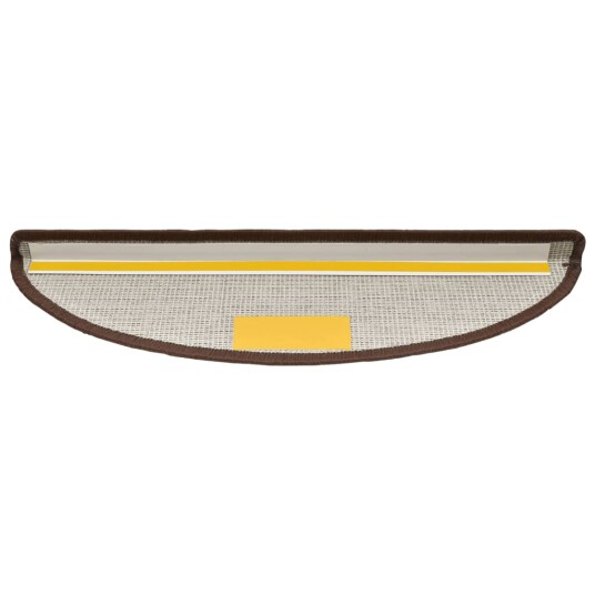 vidaXL Trappematter 10 stk 56x20 cm kaffebrun vidaXL Trappematter 10 stk 56x20 cm kaffebrun