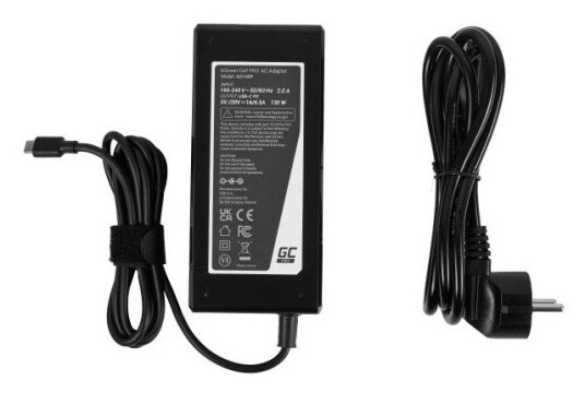 Green Cell Strømadapter Og Inverter AD140P Universal 130w Svart