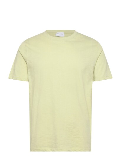 Lindbergh Organic Slub Yarn O Neck Tee S/S Yellow S