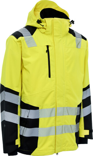 Elka Synlig Xtreme Resirkulert Jakke Fl.gul/sort XS