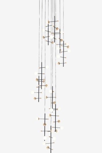 KARE Design   Pendellampe Trapez 280cm Svart
