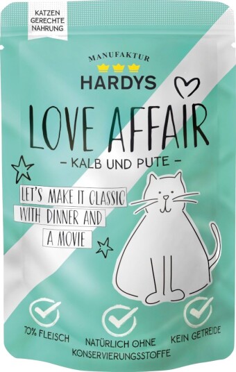 Hardys Love Affair Våtfôr Kalvekjøtt & Kalkun 12 X 100 G
