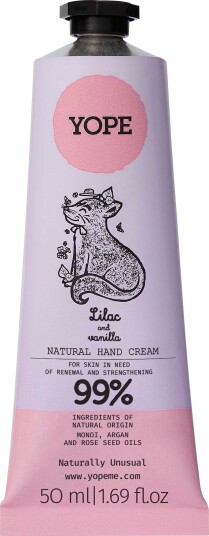 YOPE Botanical Hand Cream Lilac and Vanilla 50 ml