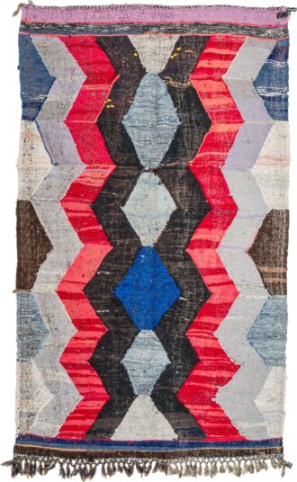 Marokkansk Boucherouite teppe 135 x 225 cm Størrelse: 135 x 225 cm