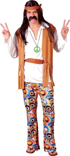 Woodstock Hippie Kostyme - Small