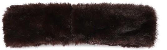 Ulrika Fur Scarf BROWN One Size