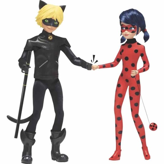 Bandai Miraculous Dukker 26 Cm Ladybug Og Cat Noir Bandai Miraculous Dukker 26 Cm Ladybug Og Cat Noir