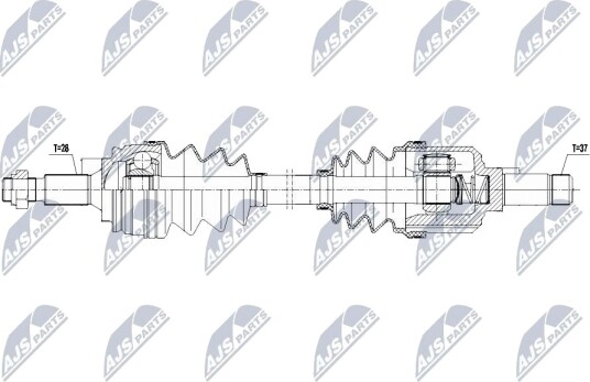 NTY NPW PE 119 Drivaksel NTY NPW PE 119 Drivaksel