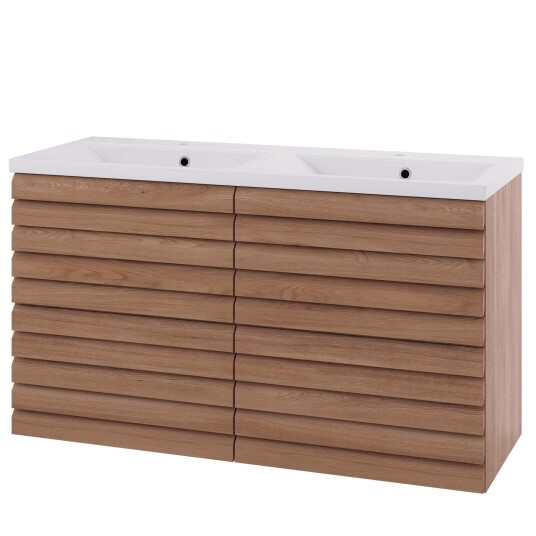 Linn Bad Selma Eikestav 2 Skuffer Heltre D45cm Servantskap Eik / 120cm Dobbel