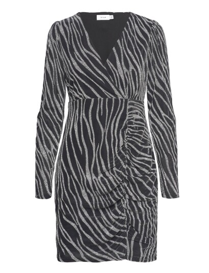 Vila | Vigopher L/S V Neck Short Dress/Dc | XS