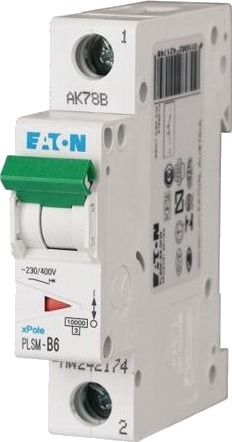 Eaton Automatsikring Plsm-B6-Mw 1P B 6A 10Ka Ac - 242174