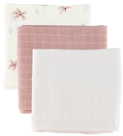 Cam Cam Copenhagen Gazeduk 3-pakning vindblomst krem brun beige Cam Cam Copenhagen Gazeduk 3-pakning vindblomst krem brun beige