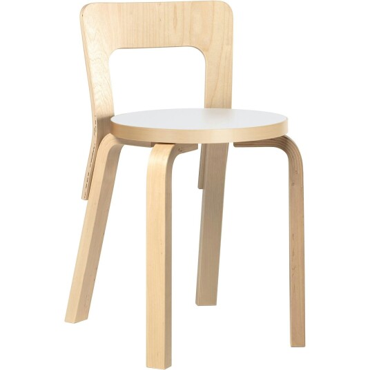 Artek 65 Stol Hvit Laminat Artek 65 Stol Hvit Laminat