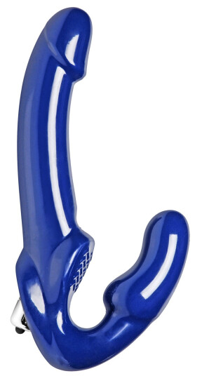 Strap U Revolver II Vibrerende Strapless Strap-On Dildo - Blå Strap U Revolver II Vibrerende Strapless Strap-On Dildo - Blå