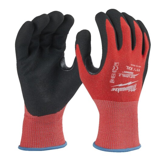 Milwaukee 4932479910 Skjærebeskyttelseshanske nitril dyppet CL2/B Smartswipe XXL/11 Klær
