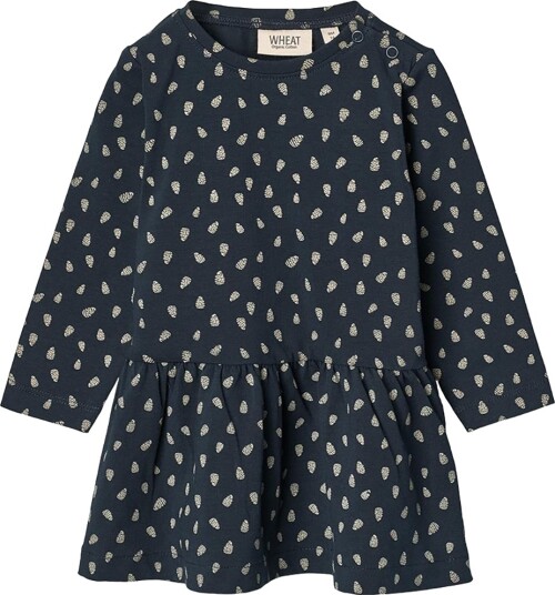 Wheat Kjole Bessie Navy Grankongle Wheat 74 Kjole Blå
