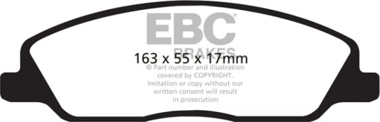 EBC Brakes DP41869R Bremseklosser
