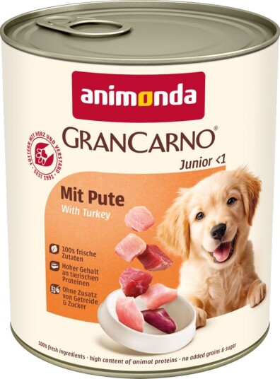 Animonda Grancarno Våtfôr Original Junior Kalkun 6 X 800 G