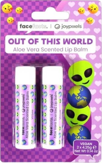 Face Facts Lip Balm Out Of This World Aloe Vera 4 g 2 stk.