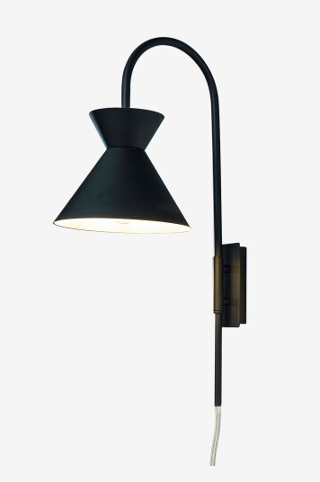 Aneta Lighting LightingVegglampe ConiSvartVegglamperFra Homeroom